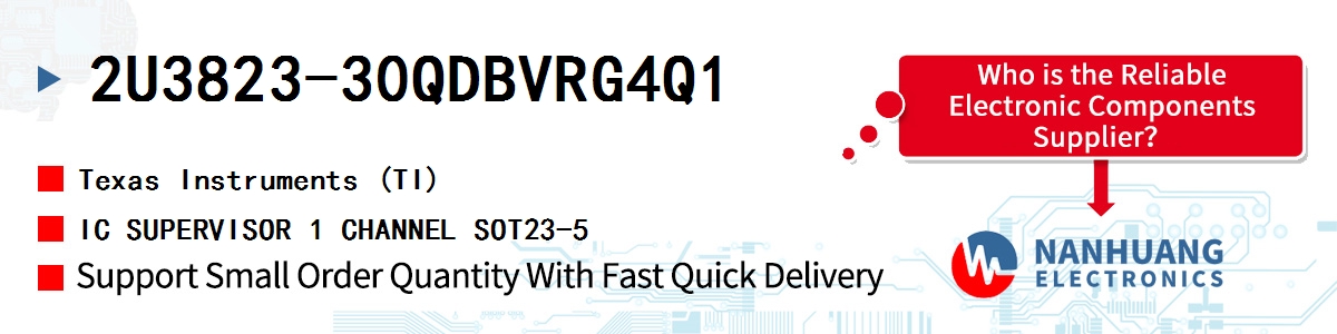 2U3823-30QDBVRG4Q1 TI IC SUPERVISOR 1 CHANNEL SOT23-5