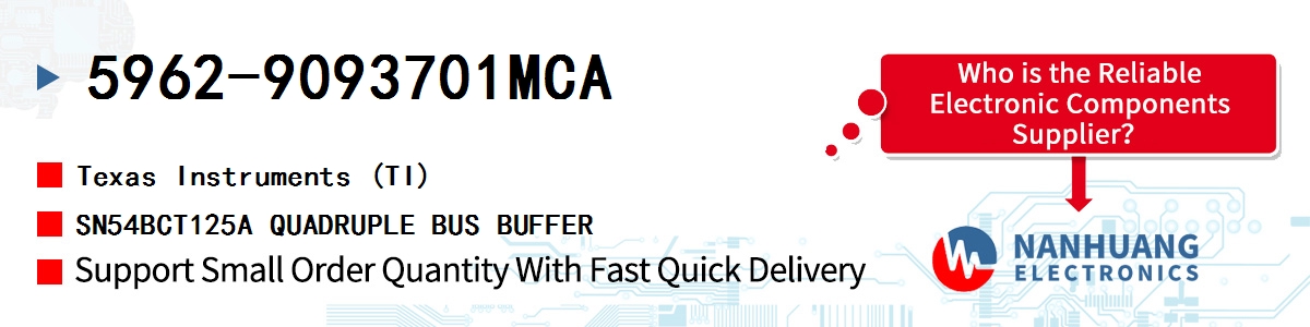 5962-9093701MCA TI SN54BCT125A QUADRUPLE BUS BUFFER