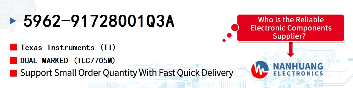 5962-91728001Q3A TI DUAL MARKED (TLC7705M)