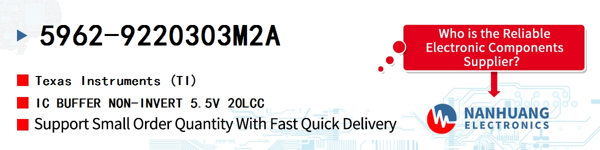 5962-9220303M2A TI IC BUFFER NON-INVERT 5.5V 20LCC