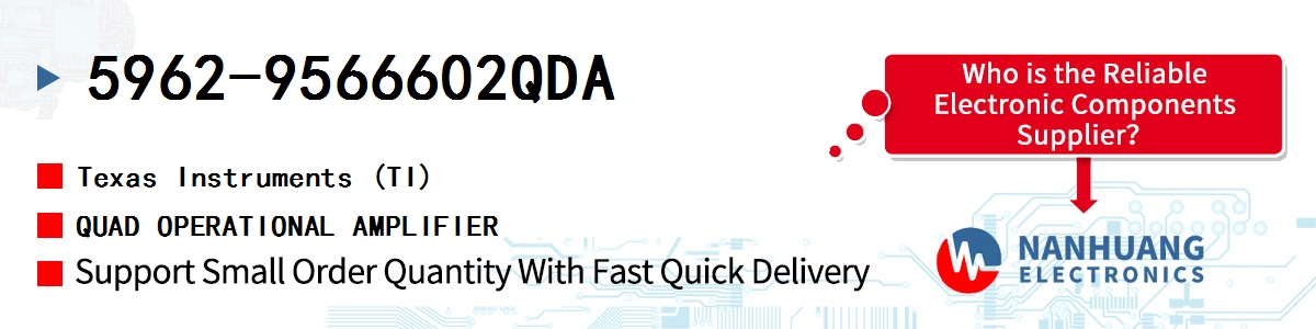 5962-9566602QDA TI QUAD OPERATIONAL AMPLIFIER