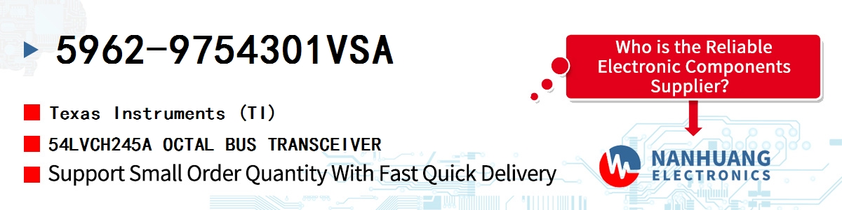 5962-9754301VSA TI 54LVCH245A OCTAL BUS TRANSCEIVER