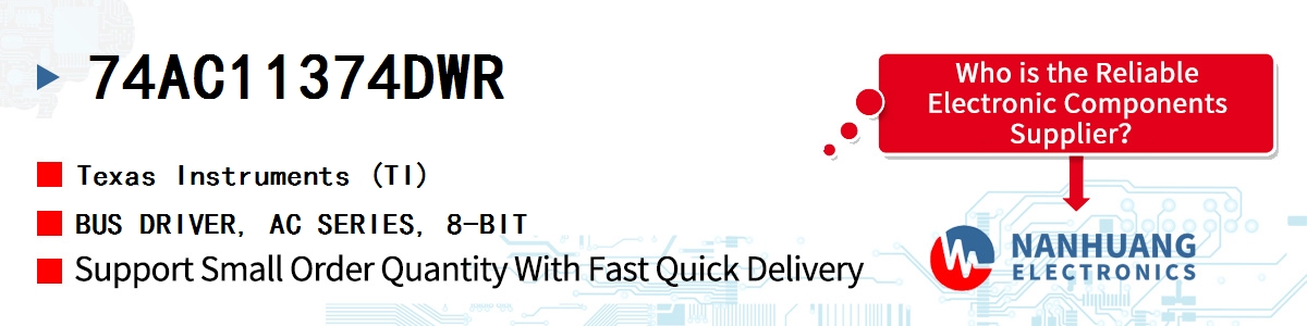 74AC11374DWR TI BUS DRIVER, AC SERIES, 8-BIT
