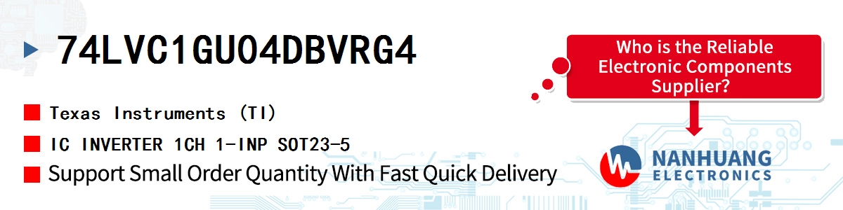 74LVC1GU04DBVRG4 TI IC INVERTER 1CH 1-INP SOT23-5