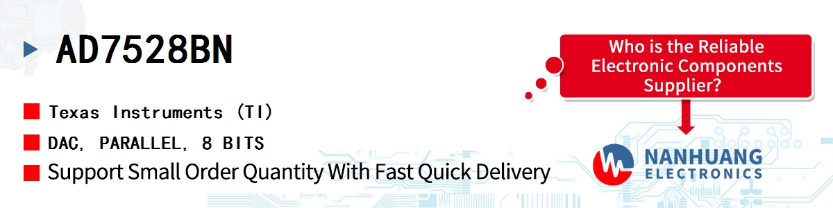 AD7528BN TI DAC, PARALLEL, 8 BITS