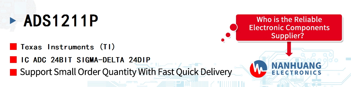 ADS1211P TI IC ADC 24BIT SIGMA-DELTA 24DIP