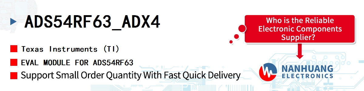 ADS54RF63_ADX4 TI EVAL MODULE FOR ADS54RF63