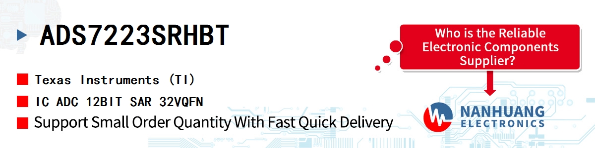 ADS7223SRHBT TI IC ADC 12BIT SAR 32VQFN