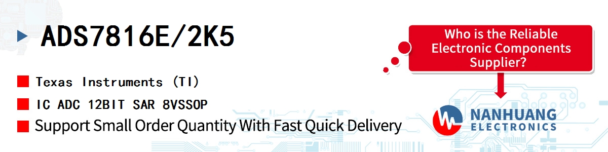 ADS7816E/2K5 TI IC ADC 12BIT SAR 8VSSOP