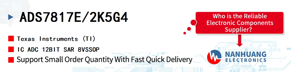 ADS7817E/2K5G4 TI IC ADC 12BIT SAR 8VSSOP