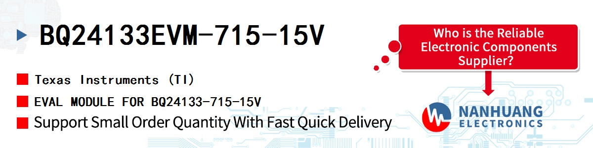 BQ24133EVM-715-15V TI EVAL MODULE FOR BQ24133-715-15V