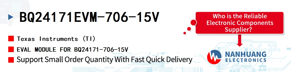 BQ24171EVM-706-15V TI EVAL MODULE FOR BQ24171-706-15V