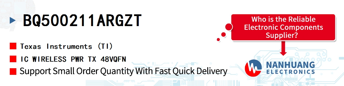 BQ500211ARGZT TI IC WIRELESS PWR TX 48VQFN