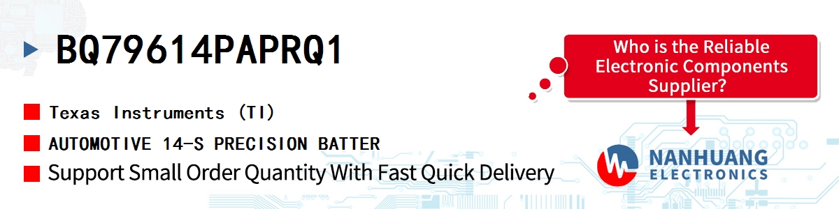 BQ79614PAPRQ1 TI AUTOMOTIVE 14-S PRECISION BATTER
