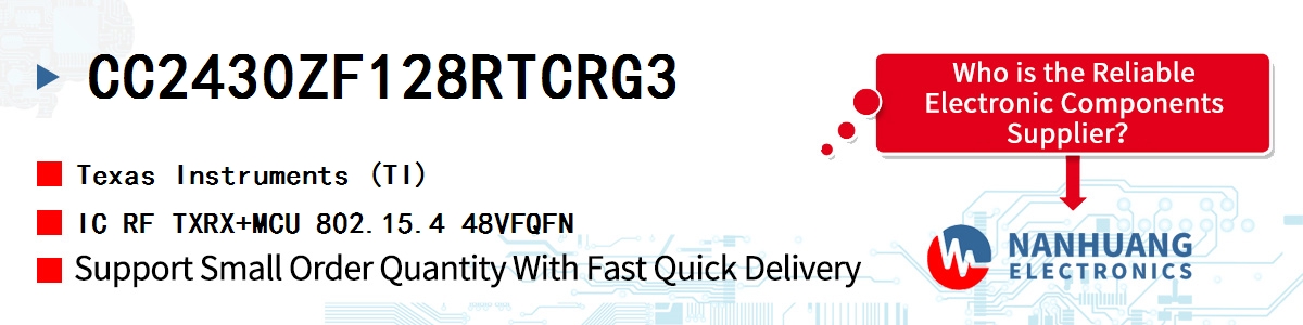 CC2430ZF128RTCRG3 TI IC RF TXRX+MCU 802.15.4 48VFQFN