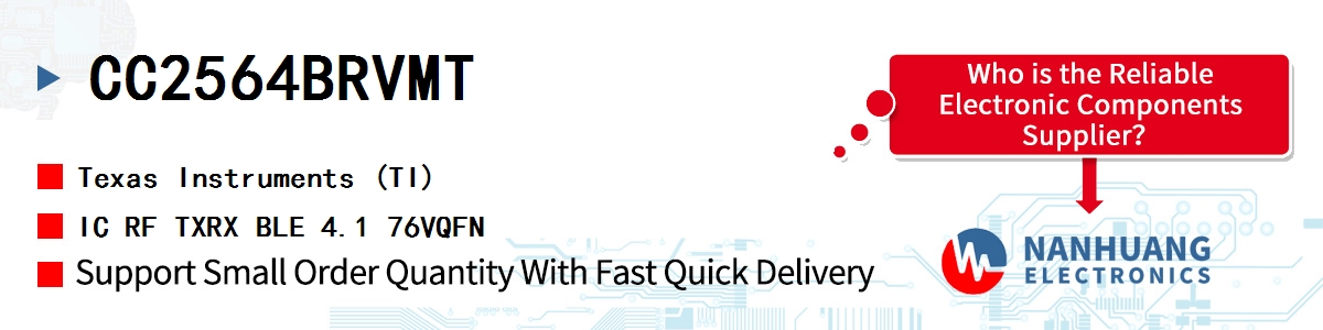 CC2564BRVMT TI IC RF TXRX BLE 4.1 76VQFN