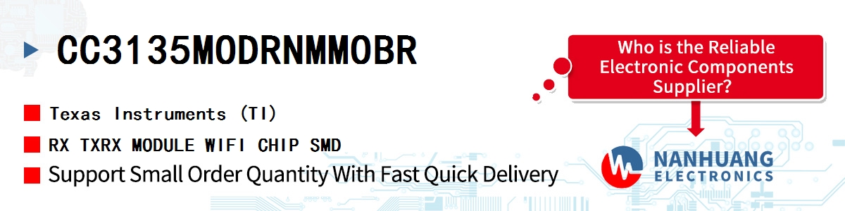 CC3135MODRNMMOBR TI RX TXRX MODULE WIFI CHIP SMD