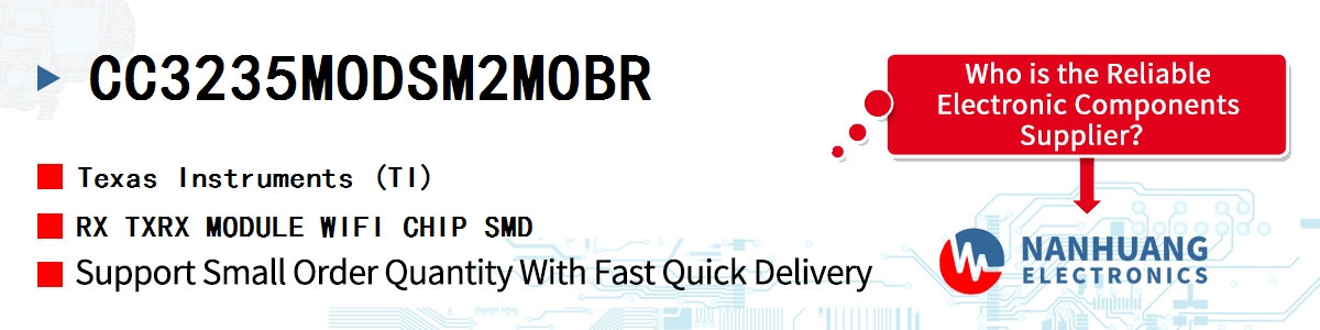 CC3235MODSM2MOBR TI RX TXRX MODULE WIFI CHIP SMD