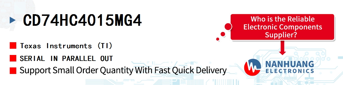 CD74HC4015MG4 TI SERIAL IN PARALLEL OUT