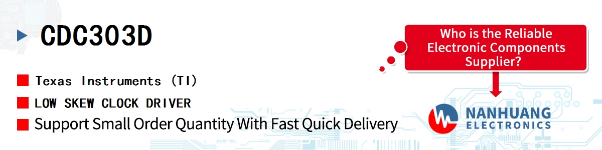 CDC303D TI LOW SKEW CLOCK DRIVER