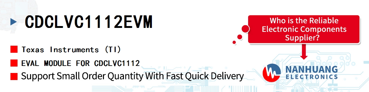 CDCLVC1112EVM TI EVAL MODULE FOR CDCLVC1112