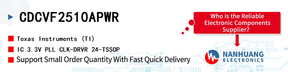 CDCVF2510APWR TI IC 3.3V PLL CLK-DRVR 24-TSSOP