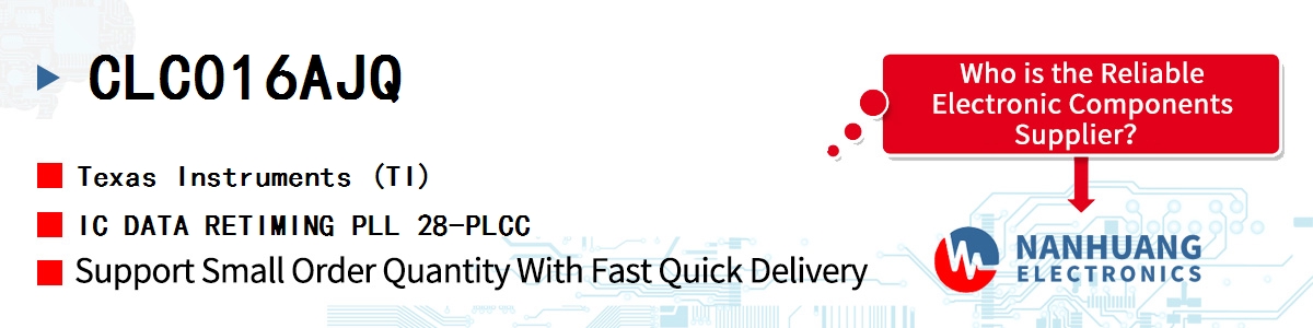 CLC016AJQ TI IC DATA RETIMING PLL 28-PLCC