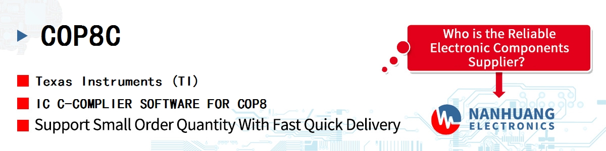 COP8C TI IC C-COMPLIER SOFTWARE FOR COP8