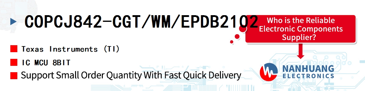 COPCJ842-CGT/WM/EPDB2102 TI IC MCU 8BIT