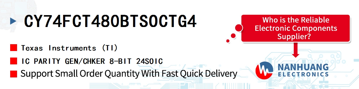 CY74FCT480BTSOCTG4 TI IC PARITY GEN/CHKER 8-BIT 24SOIC