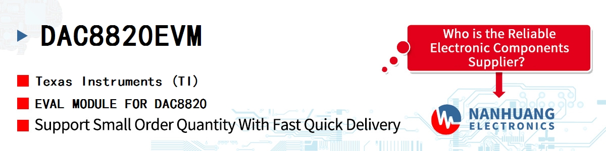 DAC8820EVM TI EVAL MODULE FOR DAC8820
