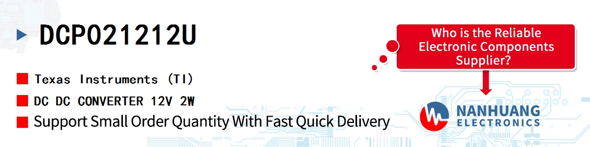 DCP021212U TI DC DC CONVERTER 12V 2W