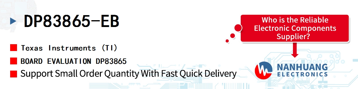 DP83865-EB TI BOARD EVALUATION DP83865