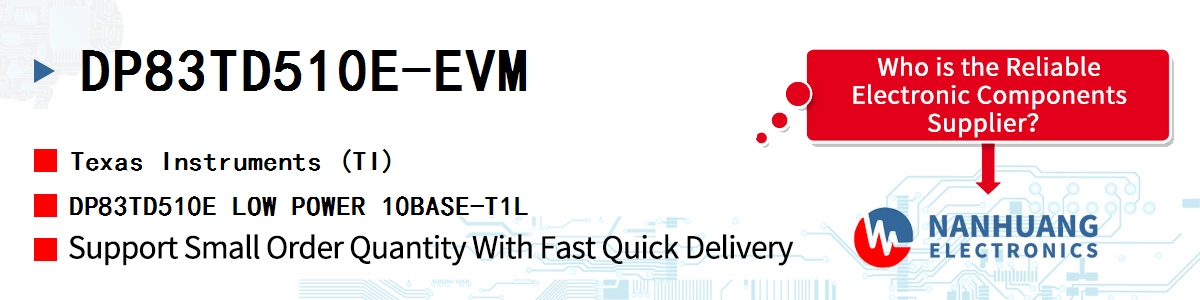 DP83TD510E-EVM TI DP83TD510E LOW POWER 10BASE-T1L