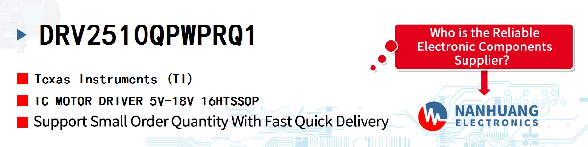 DRV2510QPWPRQ1 TI IC MOTOR DRIVER 5V-18V 16HTSSOP