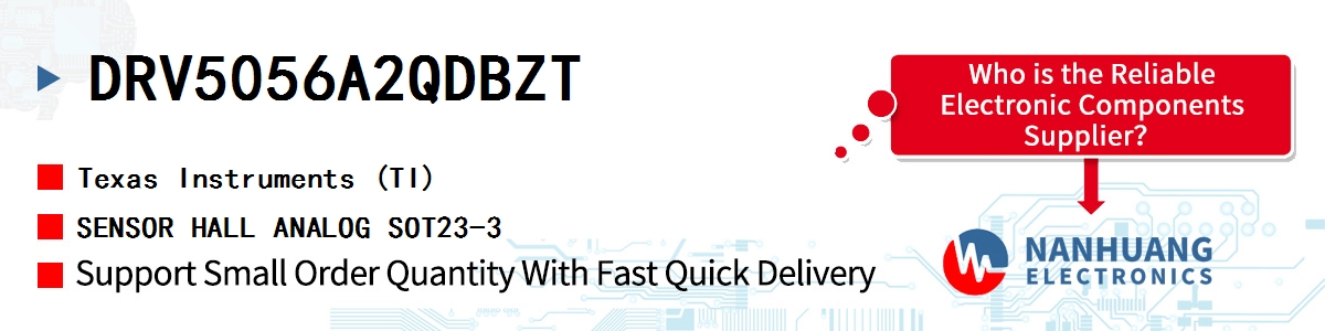 DRV5056A2QDBZT TI SENSOR HALL ANALOG SOT23-3