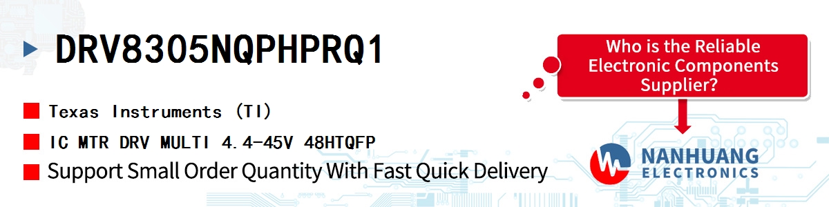 DRV8305NQPHPRQ1 TI IC MTR DRV MULTI 4.4-45V 48HTQFP