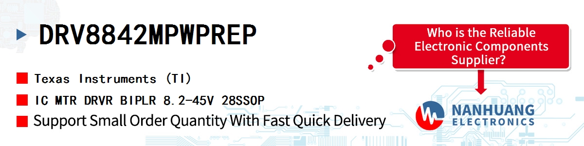 DRV8842MPWPREP TI IC MTR DRVR BIPLR 8.2-45V 28SSOP