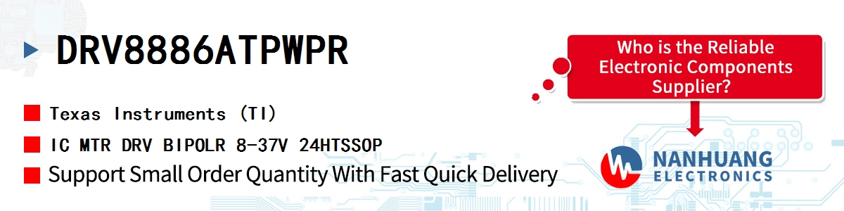 DRV8886ATPWPR TI IC MTR DRV BIPOLR 8-37V 24HTSSOP