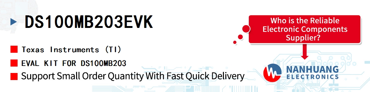 DS100MB203EVK TI EVAL KIT FOR DS100MB203