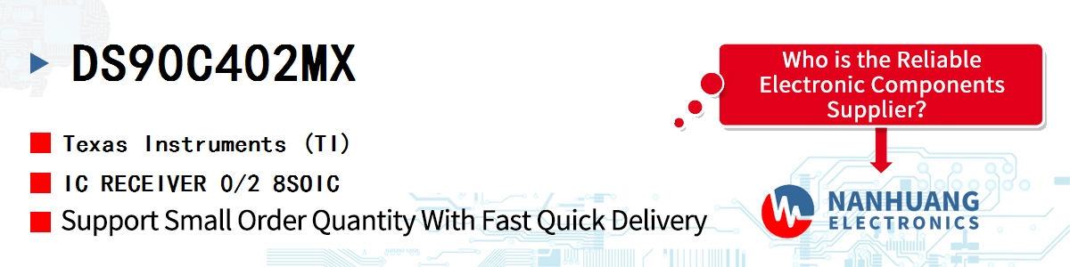 DS90C402MX TI IC RECEIVER 0/2 8SOIC