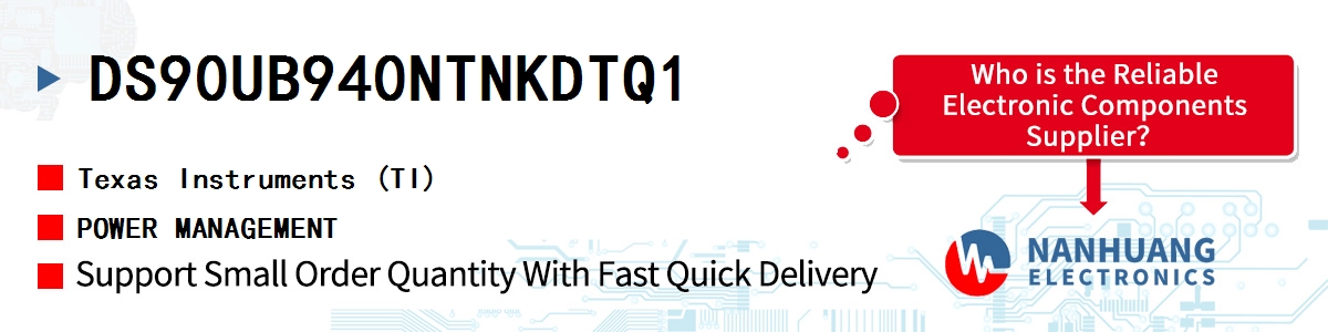 DS90UB940NTNKDTQ1 TI POWER MANAGEMENT