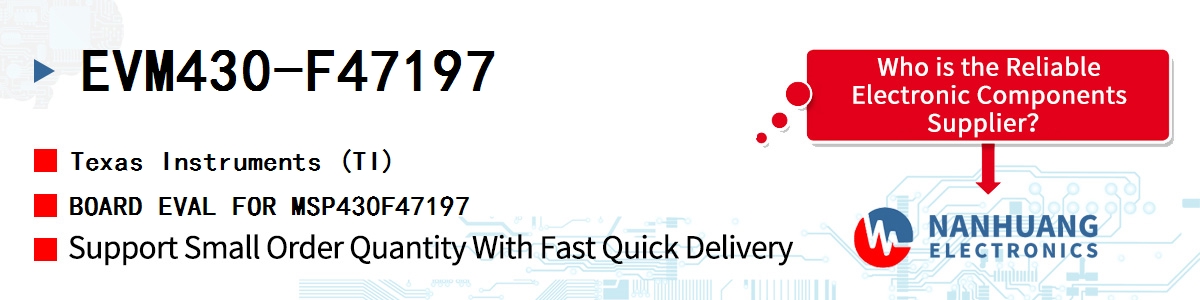 EVM430-F47197 TI BOARD EVAL FOR MSP430F47197