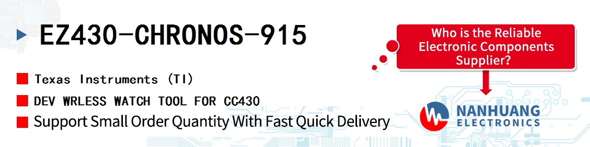 EZ430-CHRONOS-915 TI DEV WRLESS WATCH TOOL FOR CC430