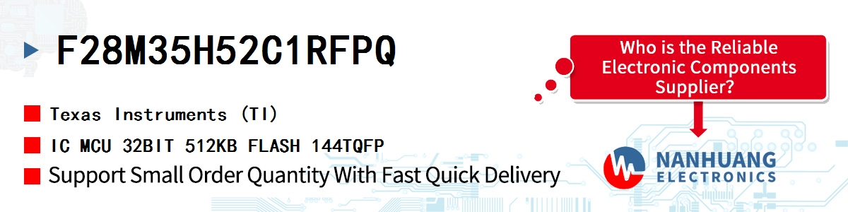 F28M35H52C1RFPQ TI IC MCU 32BIT 512KB FLASH 144TQFP