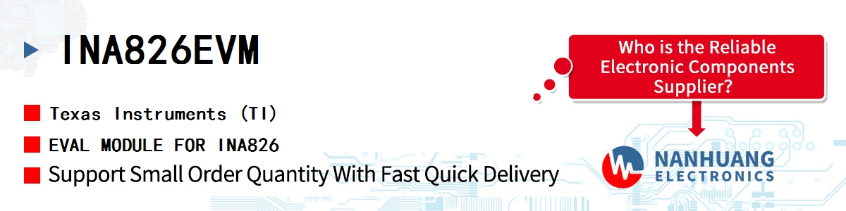 INA826EVM TI EVAL MODULE FOR INA826