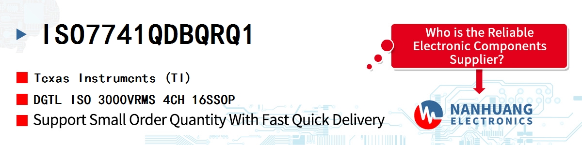 ISO7741QDBQRQ1 TI DGTL ISO 3000VRMS 4CH 16SSOP