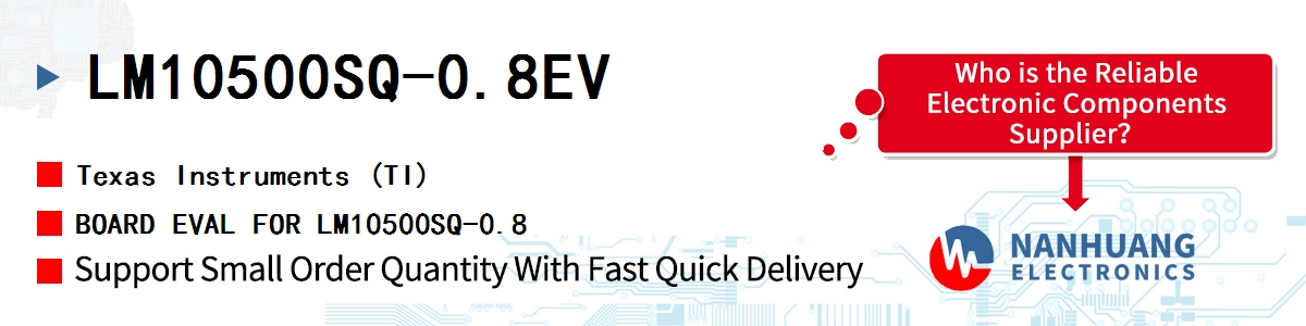 LM10500SQ-0.8EV TI BOARD EVAL FOR LM10500SQ-0.8