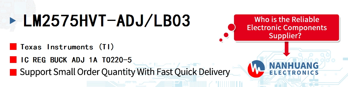 LM2575HVT-ADJ/LB03 TI IC REG BUCK ADJ 1A TO220-5