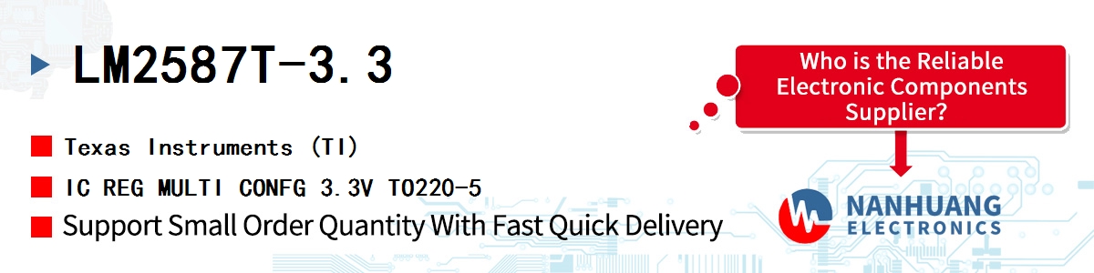 LM2587T-3.3 TI IC REG MULTI CONFG 3.3V TO220-5